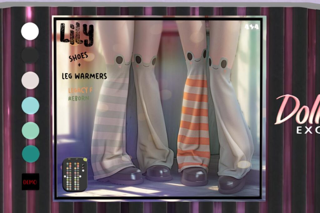 Lily Shoes &amp; Leg Warmers - Legacy/Reborn, L$390 each/L$950 FP