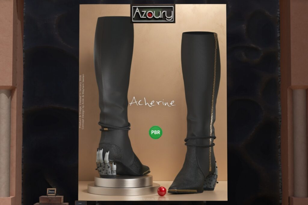 Acherine Boots - Legacy/Maitreya/Reborn/+mods, L$489 FP