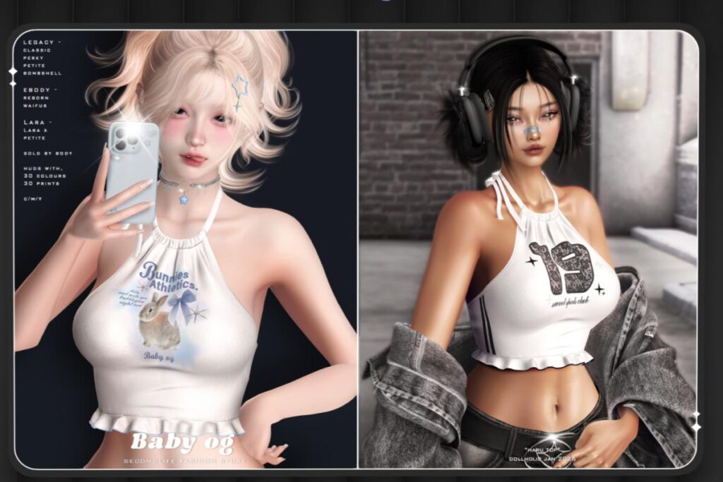 Haru Top - Legacy/MaitreyaX/Reborn/+mods, L$399 each/L$749 FP