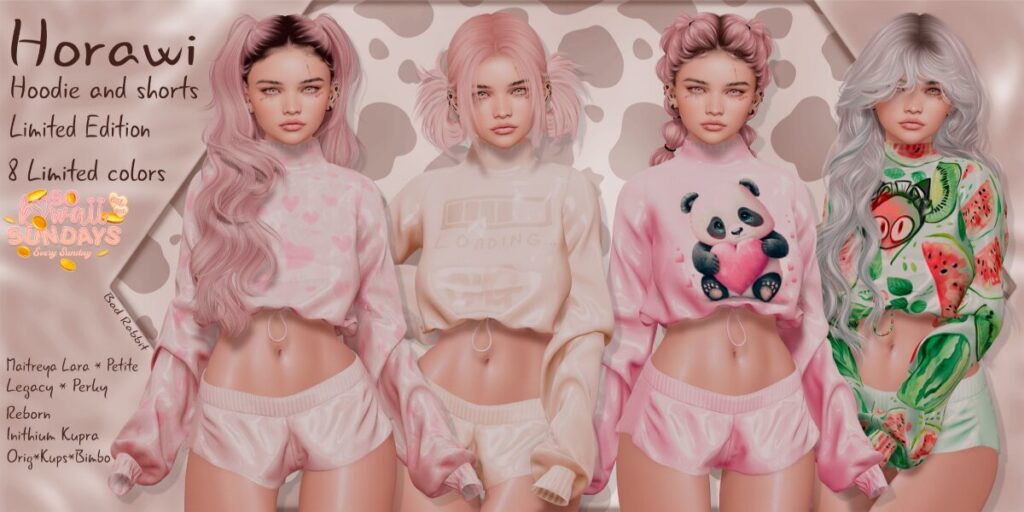 Horawi Outfit - Inithium/Legacy/Maitreya/Reborn/+mods	<a href="http://maps.secondlife.com/secondlife/Sweet%20Emotion/2/160/21" target="_blank">Teleport</a>