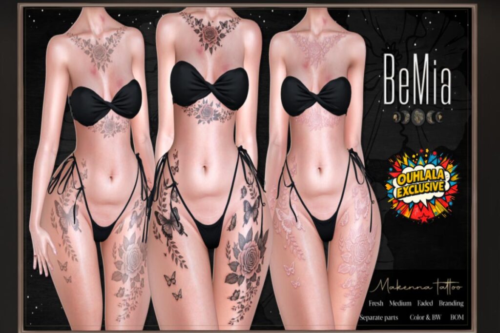 Makenna Tattoo - BOM, L$210