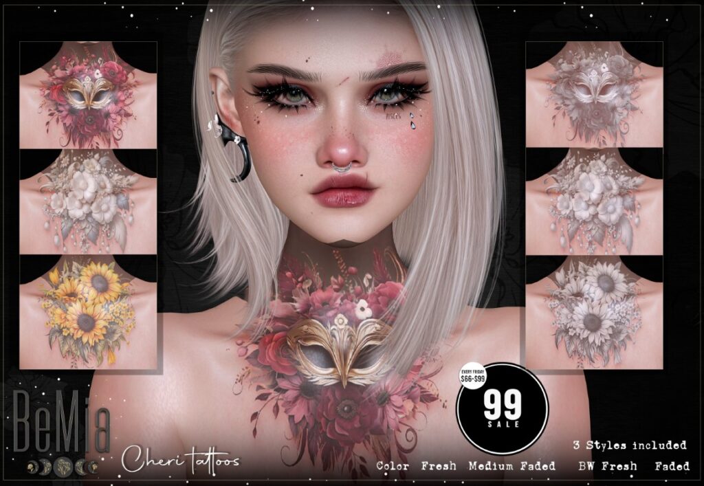 Cheri Tattoos - BOM	<a href="http://maps.secondlife.com/secondlife/Rosehaven/218/121/2501" target="_blank">Teleport</a>