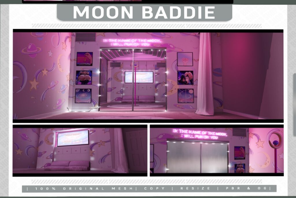 Moon Baddie Backrop, L$699