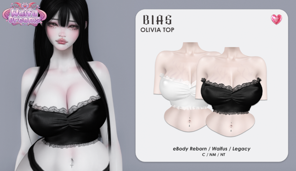 Olivia Top - Legacy/Reborn/+mods