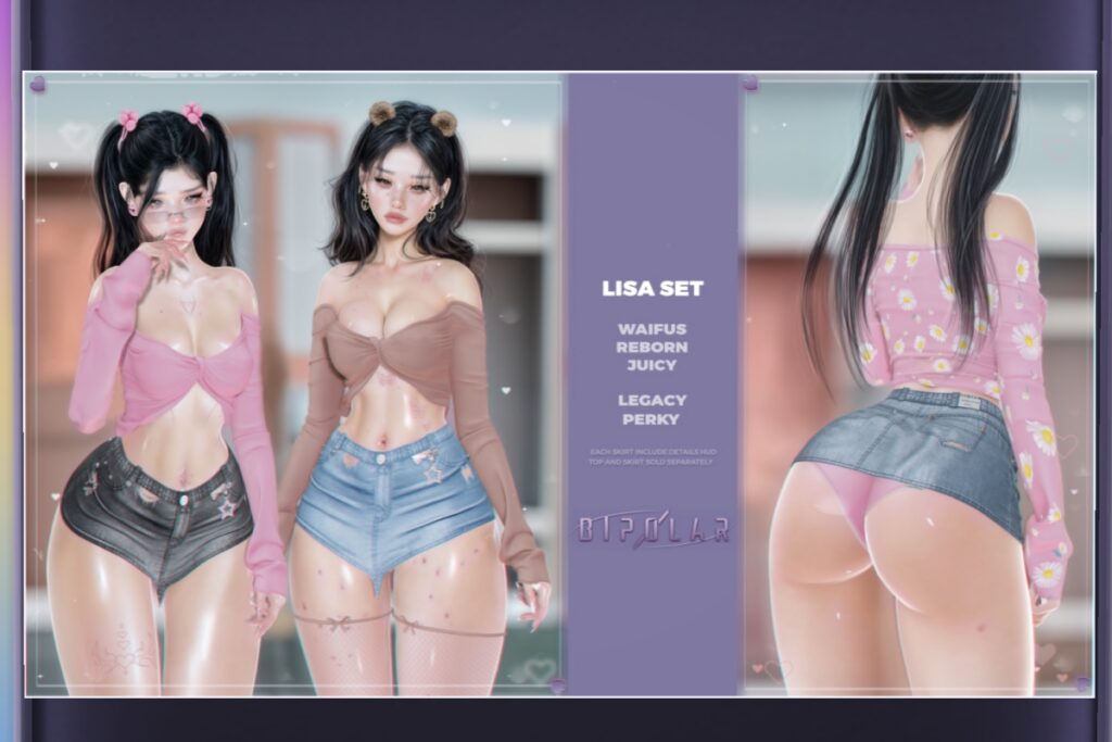 Lisa Set - Legacy/Reborn/+mods, L$249 each/L$1119 FP