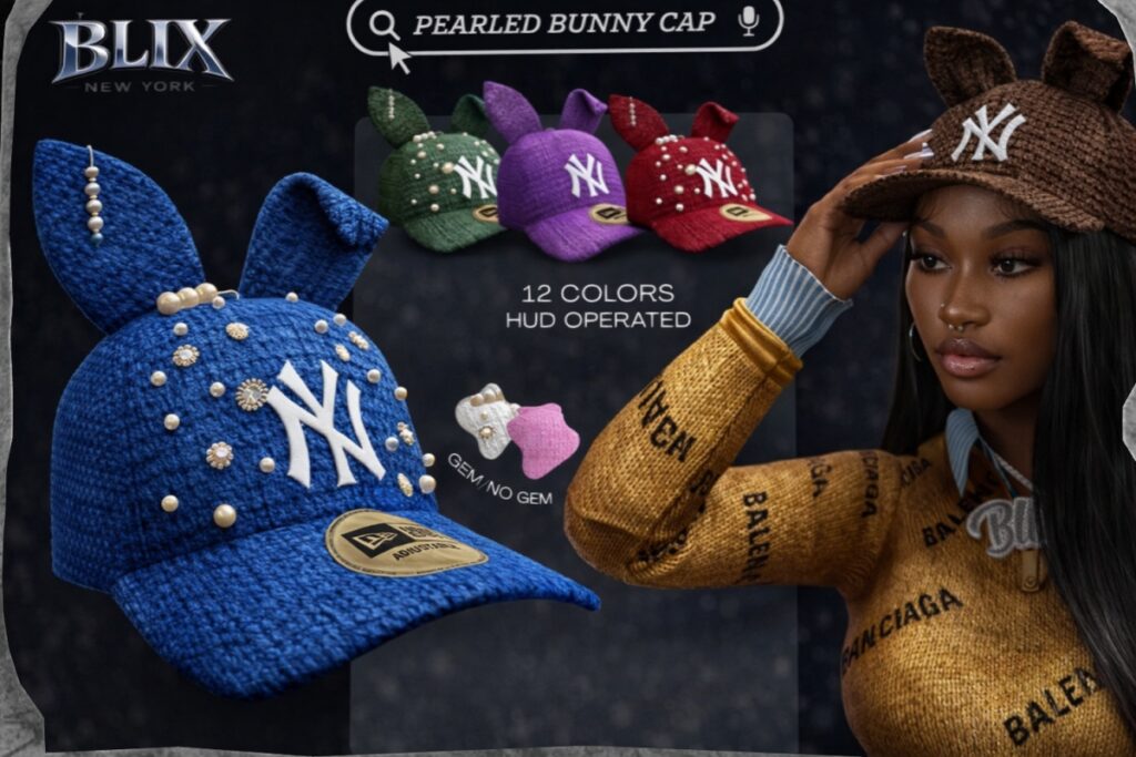 Pearled Bunny Cap, L$595-L$999 each FP