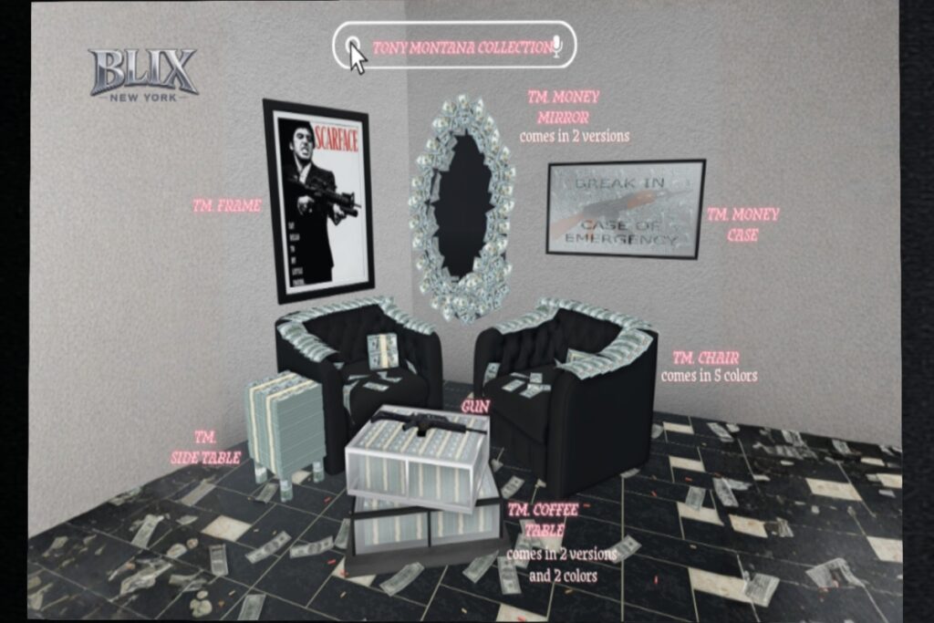 Tony Montana Collection, L$1040-L$1299 each MP