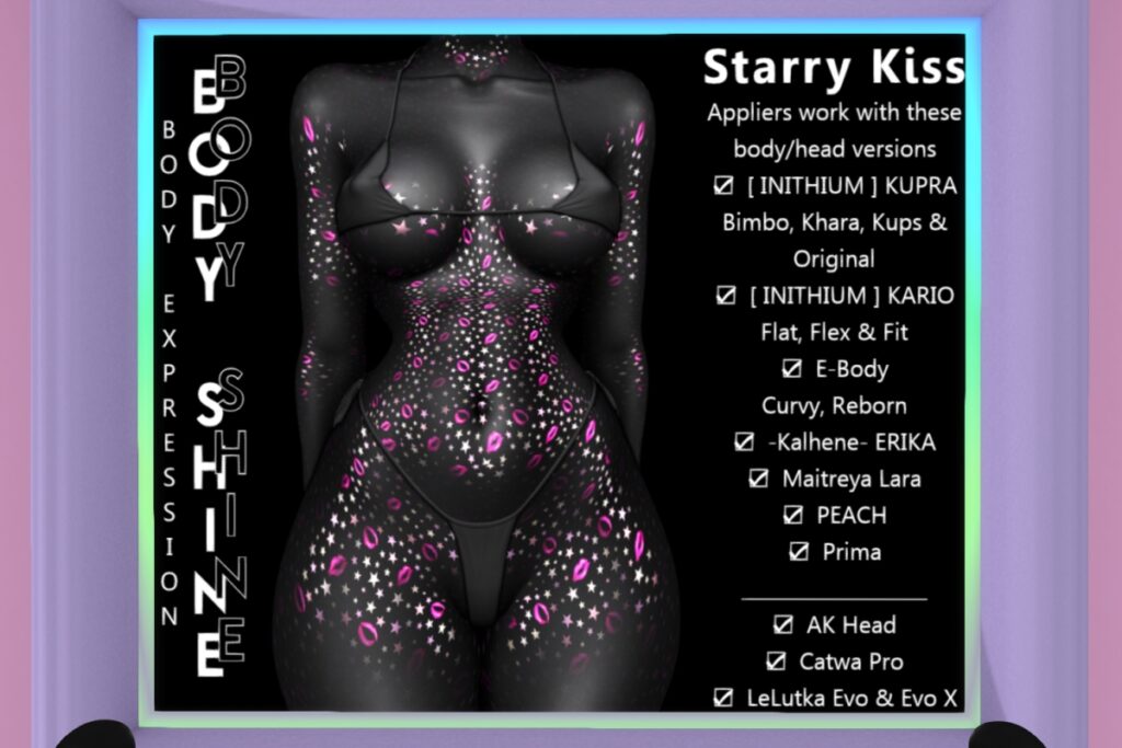 Starry Kiss - See ad for fits, L$500