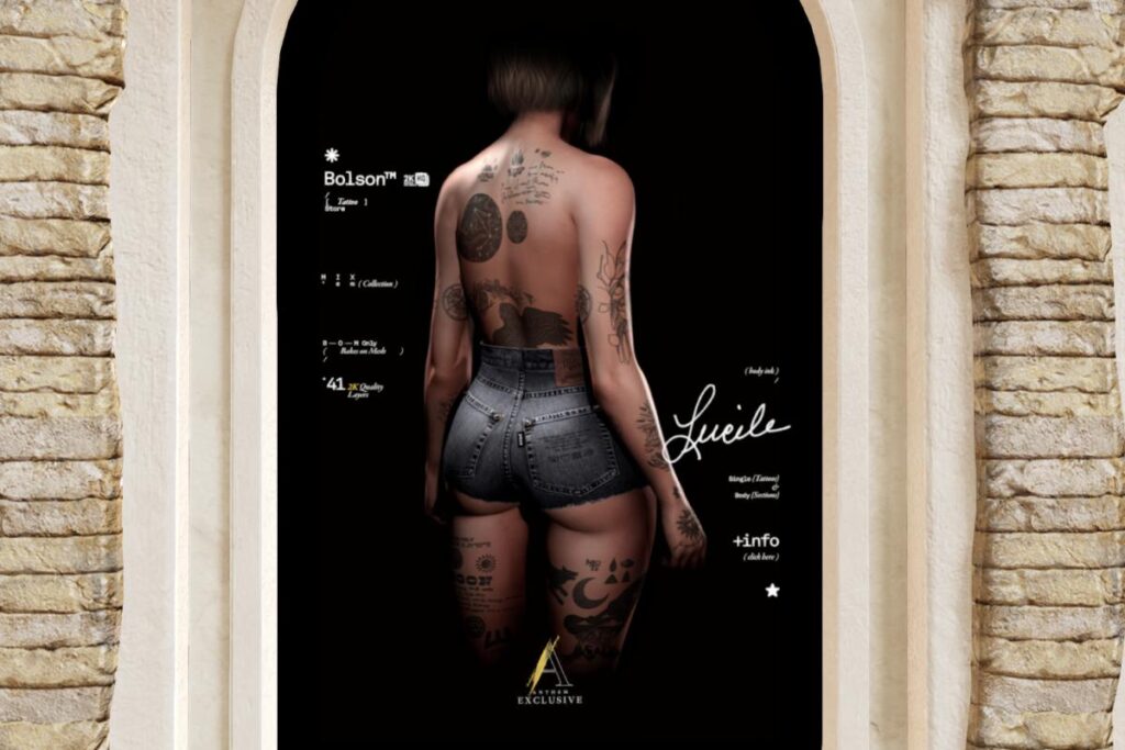 Lucile Tattoo, L$299