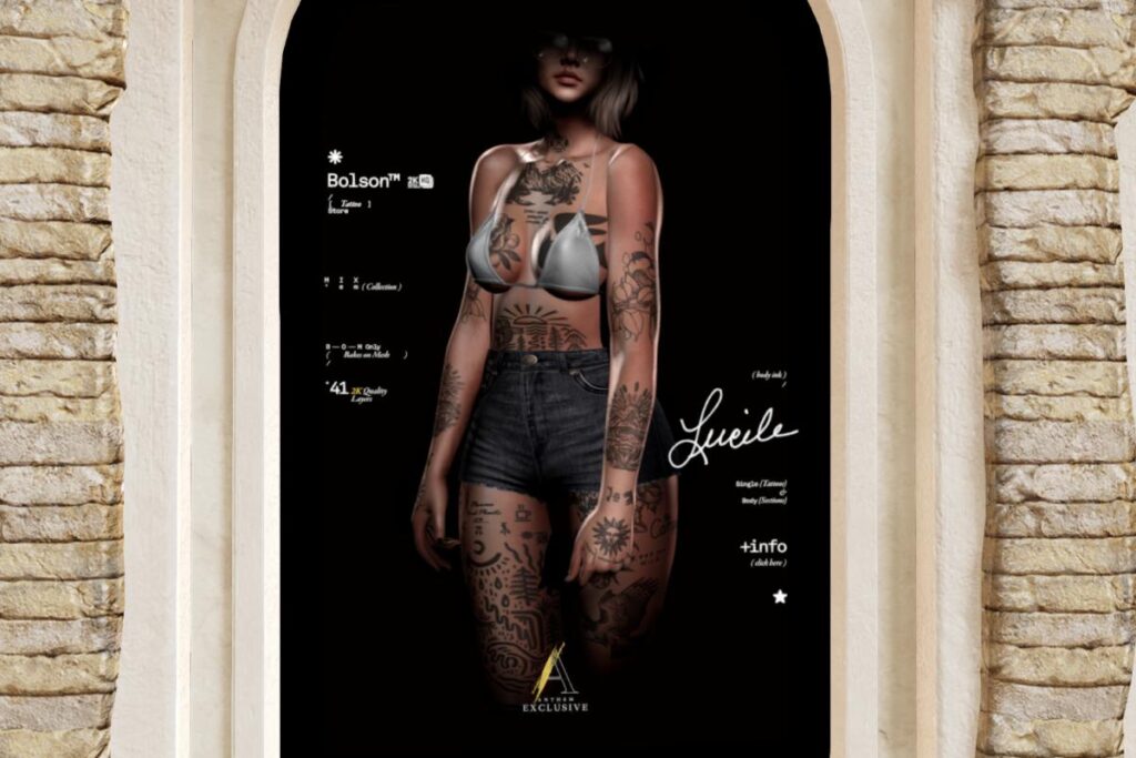 Lucile Tattoo, L$299