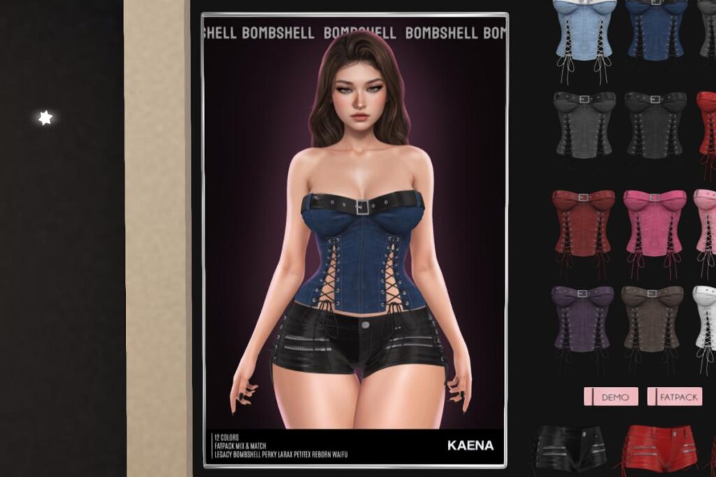 Kaena Top &amp; Shorts - Legacy/MaitreyaX/Reborn/+mods, L$288 each/L$1288 each FP