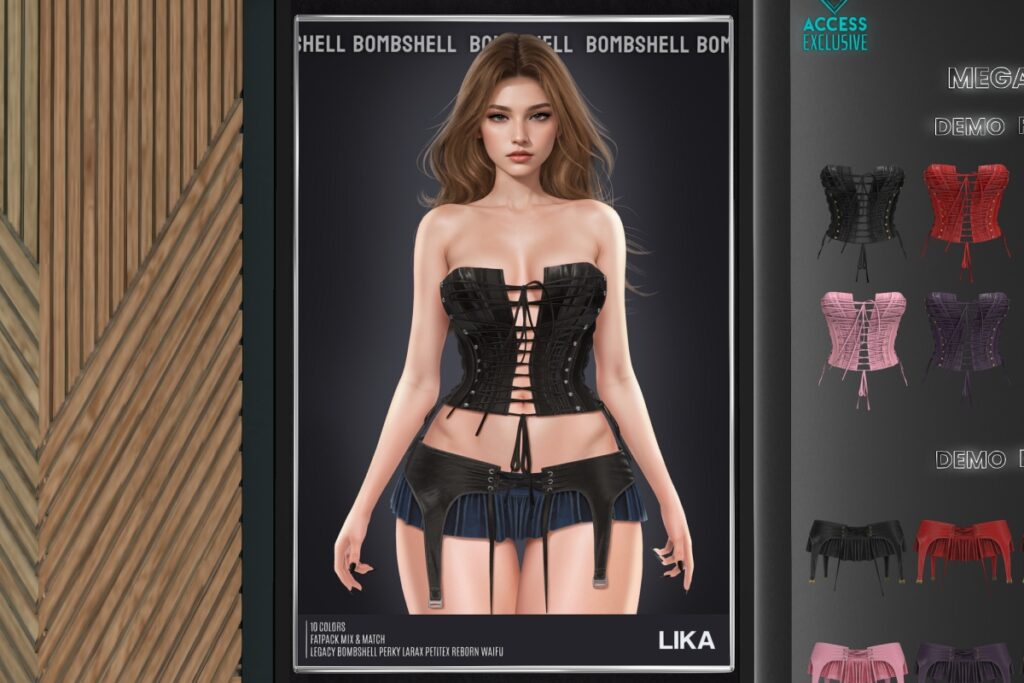 Lika Outfit - Legacy/MaitreyaX/Reborn/+mods, L$290-L$310 each/L$1290-L$1310 each FP/L$1990 MP