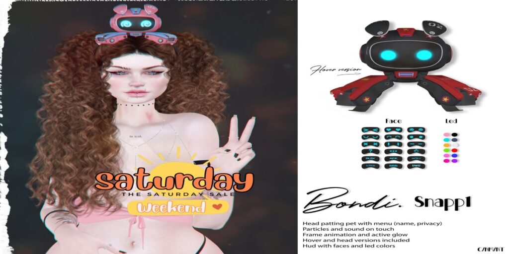 Snappi Interactive Pet	<a href="http://maps.secondlife.com/secondlife/Daydreaming/19/66/22" target="_blank">Teleport</a>