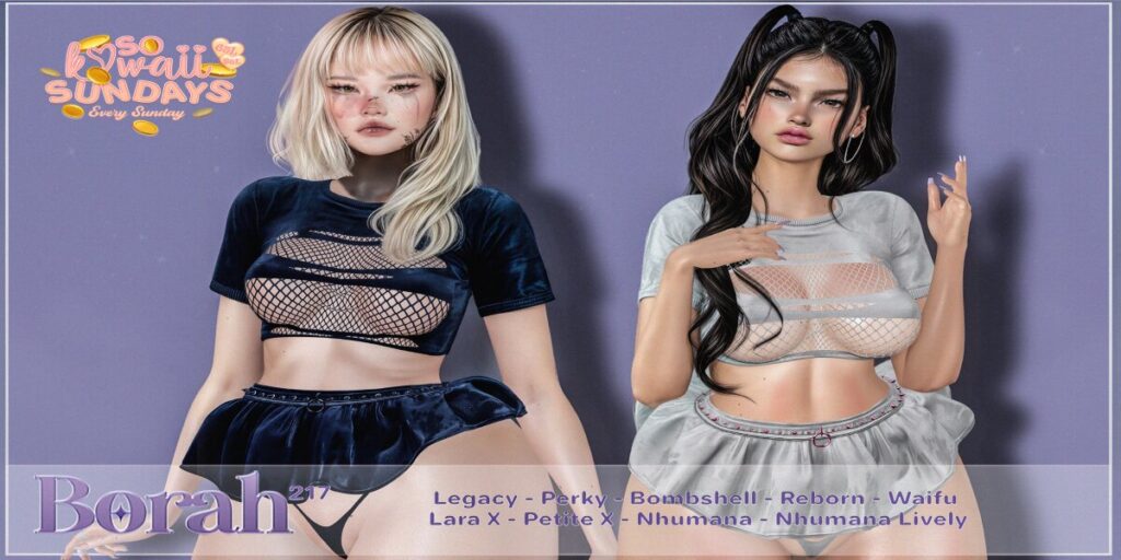217 Outfit - Legacy/MaitreyaX/Nhumana/Reborn/+mods	<a href="http://maps.secondlife.com/secondlife/Vardor/94/112/22" target="_blank">Teleport</a>