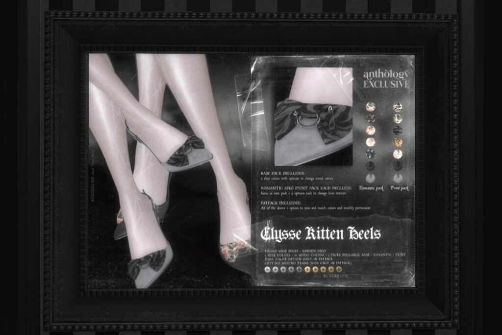 Elysse Kitten Heels - Reborn, L$200-L$399 each/L$599 FP