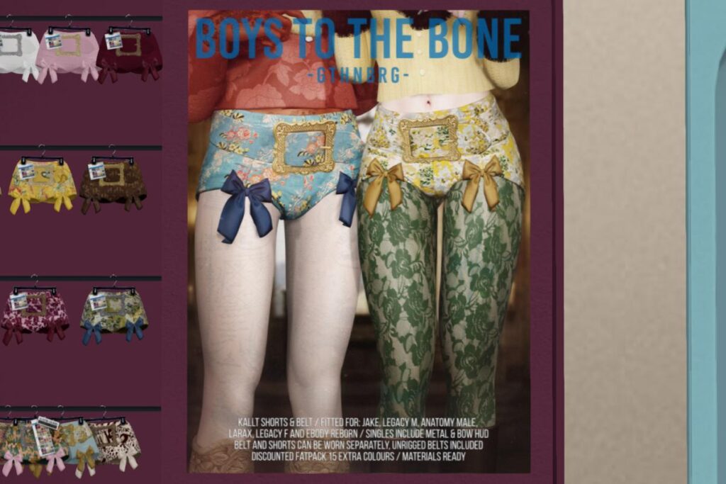 Kallt Shorts &amp; Belt - Anatomy/Jake/Legacy M+F/MaitreyaX/Reborn,288 each/L$1588 FP