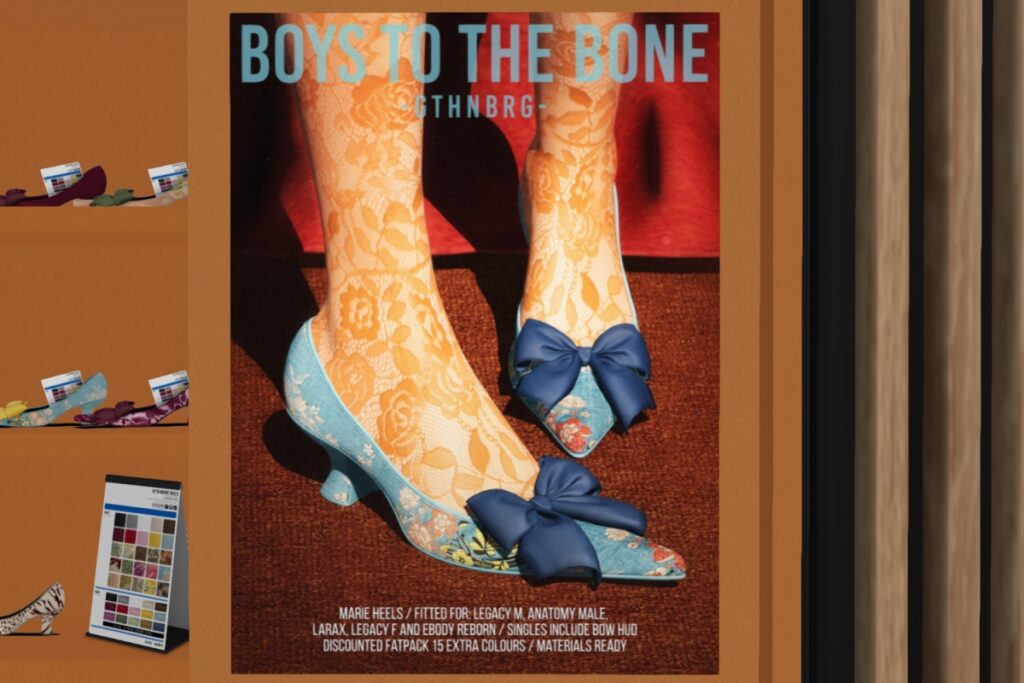 Marie Heels - Anatomy/Legacy F+M/MaitreyaX/Reborn, L$299 each/L$1399 FP