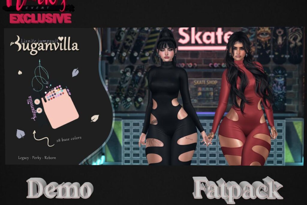 Lisnite Jumpsuit - Legacy/Reborn/+mods, L$250 each/L$1199 FP