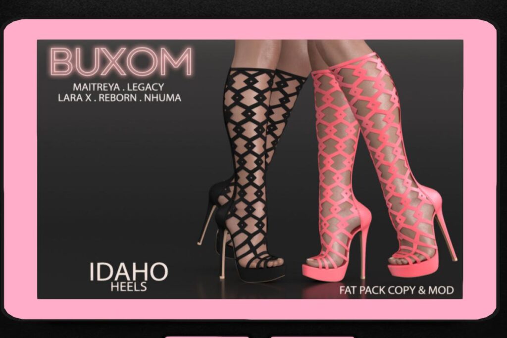 Idaho Heels - Legacy/Maitreya/Nhumana/Reborn/+mods,