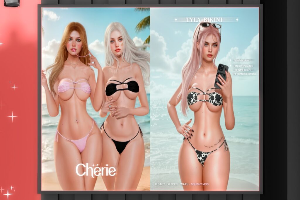 Tyla Bikini - Legacy/Reborn/+mods, L$349 each/L$1499 FP