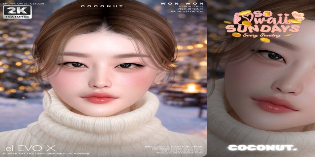 Won-Won Skin - EvoX	<a href="http://maps.secondlife.com/secondlife/Prince%20Island/159/219/801" target="_blank">Teleport</a>