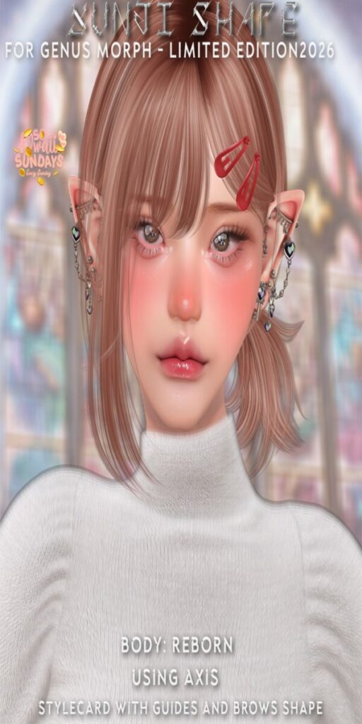 Xunji Shape - Genus Morph/Reborn	<a href="http://maps.secondlife.com/secondlife/Young/229/107/1664" target="_blank">Teleport</a>