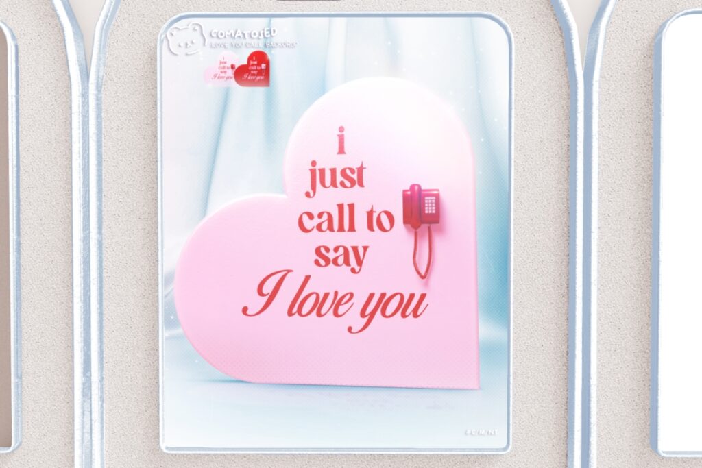 Love You Call Backdrop	<a href="http://maps.secondlife.com/secondlife/Snowscape/71/220/704" target="_blank">Teleport</a>