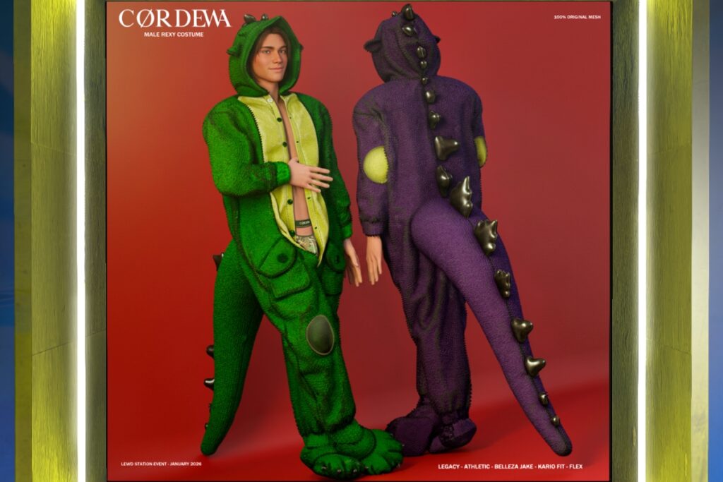 Rexy Costume - Jake/Kario/Legacy/+mods, L$450 each