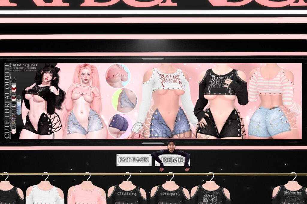 Cute Threat Outfit - Legacy/MaitreyaX/Reborn/+mods, L$399-L$479 each/L$1999-L$2499 each FP/L$3499 MP