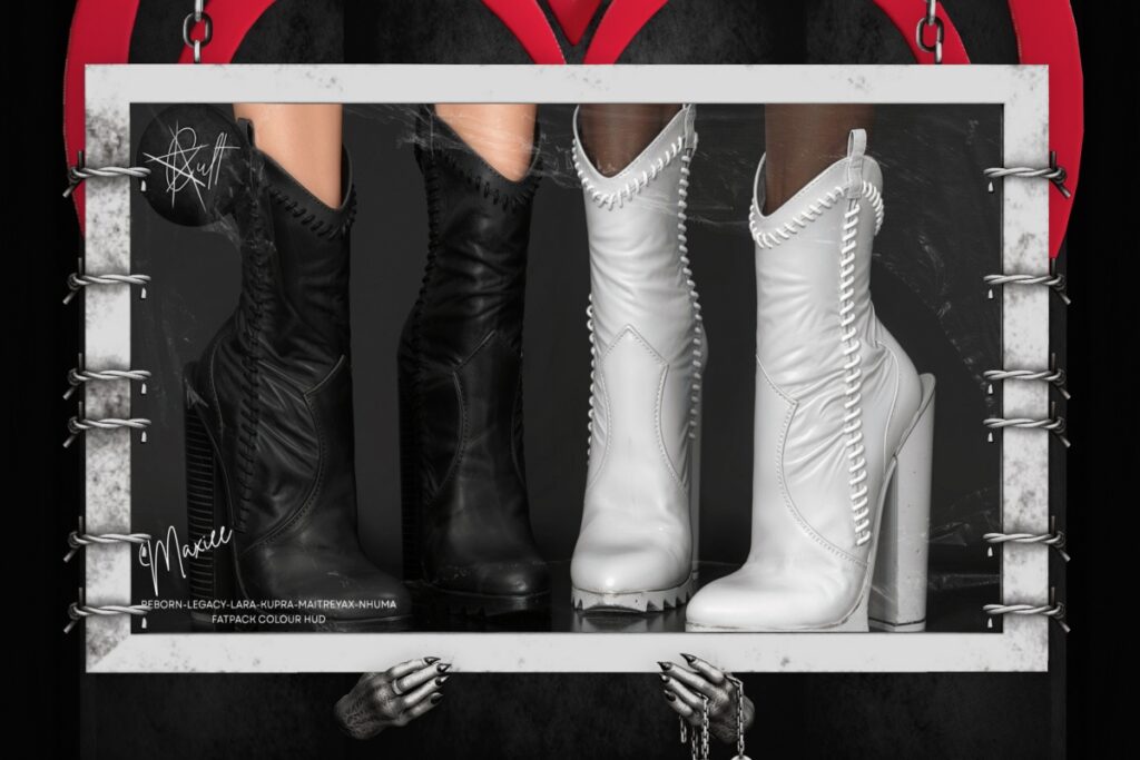 Maxiee Boots - Inithium/Legacy/Maitreya/Nhumana/Reborn/+mods, L$369 FP