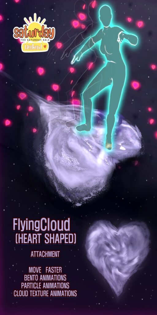 Flying Cloud Attachment	<a href="http://maps.secondlife.com/secondlife/Black%20Hollow/150/178/21" target="_blank">Teleport</a>