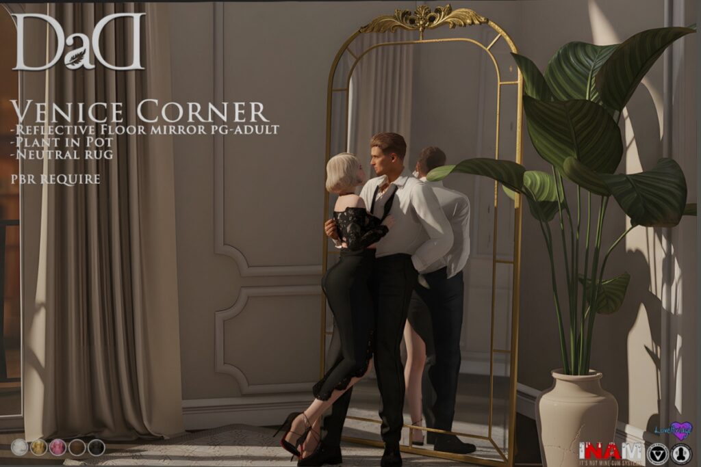 Venice Corner Furniture &amp; Decor, L$180-L$780 each/L$690-L$980 each FP