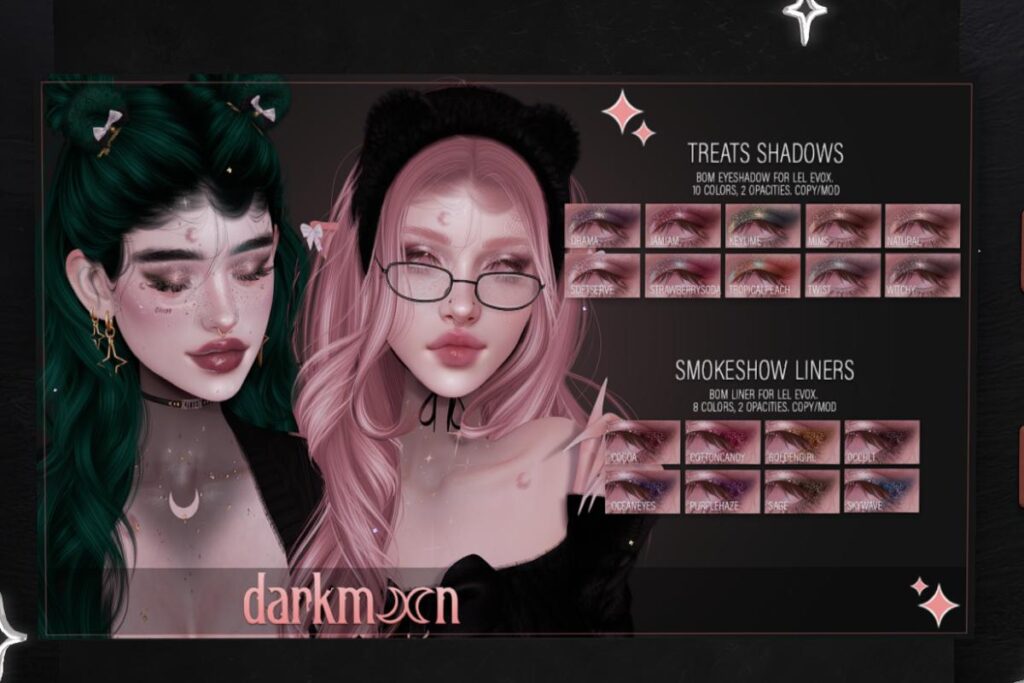 Treats Shadows - EvoX, L$300 | Smokeshow Liners - EvoX, L$250