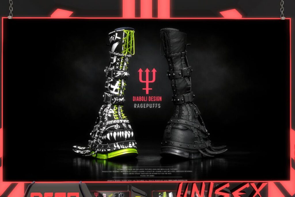 Ragepuffs Shoes - Gianni/Jake/Inithium/Legacy F+M/MaitreyaX/Reborn/Unrigged, L$999