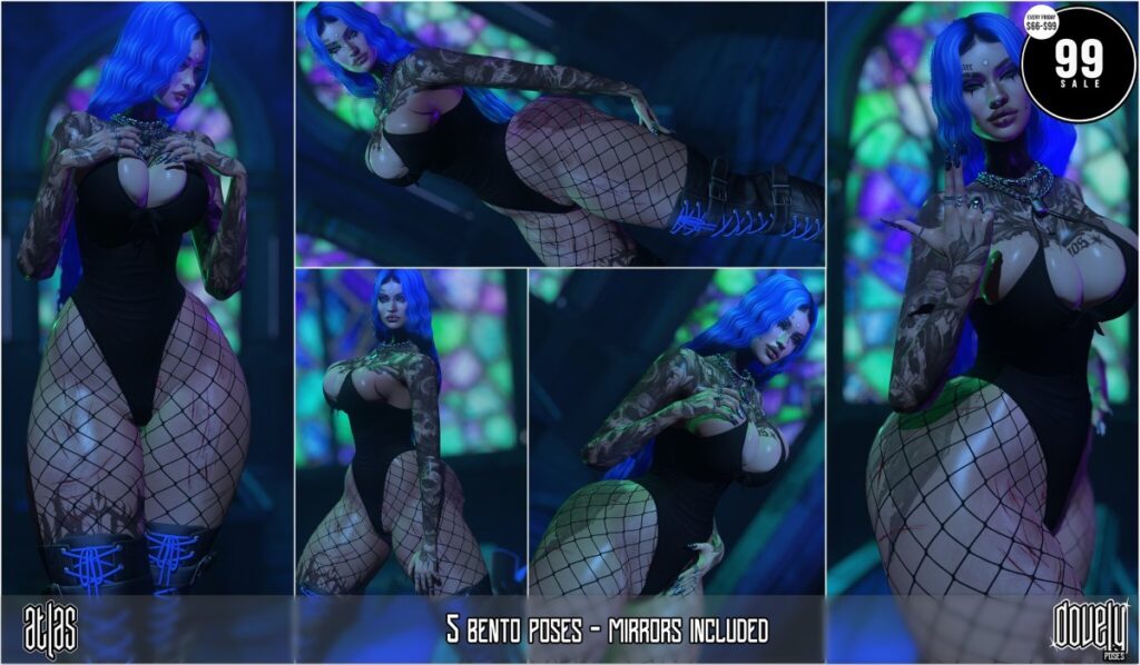 Atlas Poses	<a href="http://maps.secondlife.com/secondlife/Shinigami/77/162/3" target="_blank">Teleport</a>