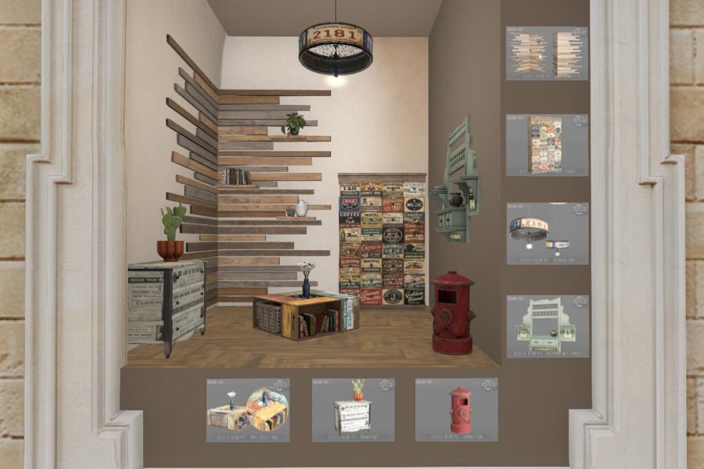 Eclectic Decor Set, L$175-L$375 each/L$1575 FP