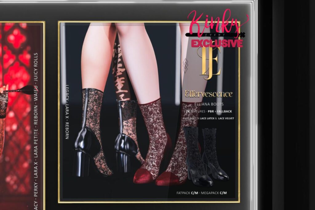 Eliana Boots - Legacy/Maitreya/Reborn, L$399-L$549 each/L$799 FP