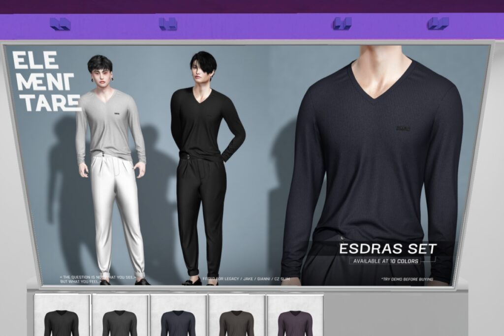 Esdras Set - CZ Slim/Gianni/Jake/Legacy, L$230 each/L$930 FP