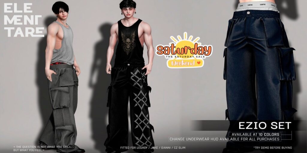 Ezio Set - CZ Slim/Gianni/Jake/Legacy	<a href="http://maps.secondlife.com/secondlife/Heartbreak/131/129/166" target="_blank">Teleport</a>