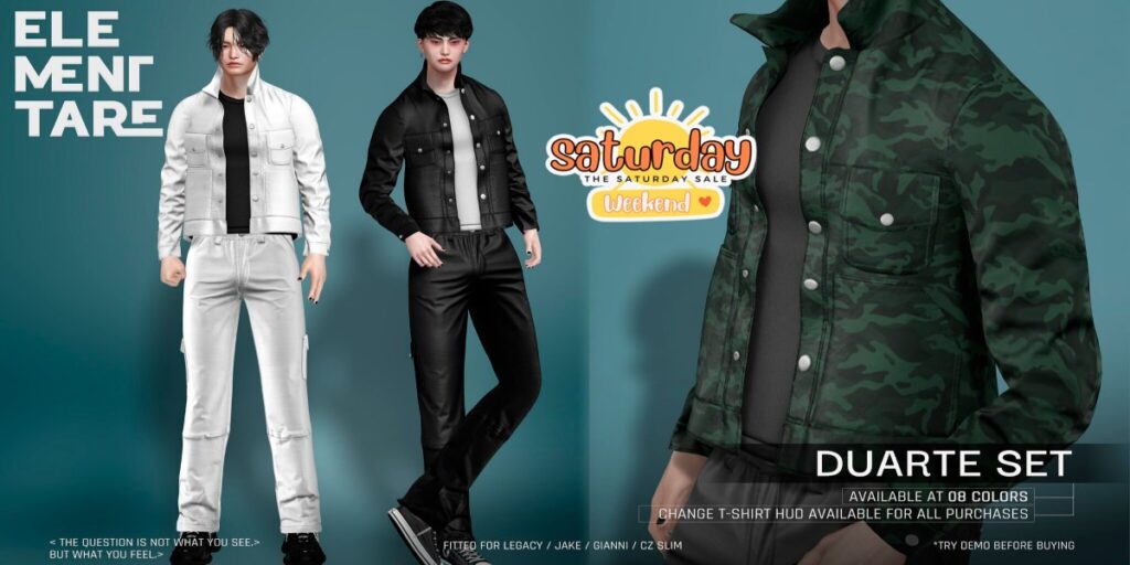 Duarte Set - CZ Slim/Gianni/Jake/Legacy	<a href="http://maps.secondlife.com/secondlife/Heartbreak/131/129/166" target="_blank">Teleport</a>