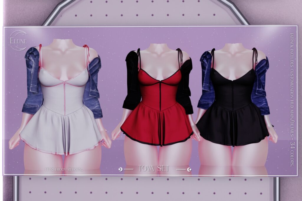 Toya Set - Reborn, L$275 each/L$1099 each FP/L$1999 MP