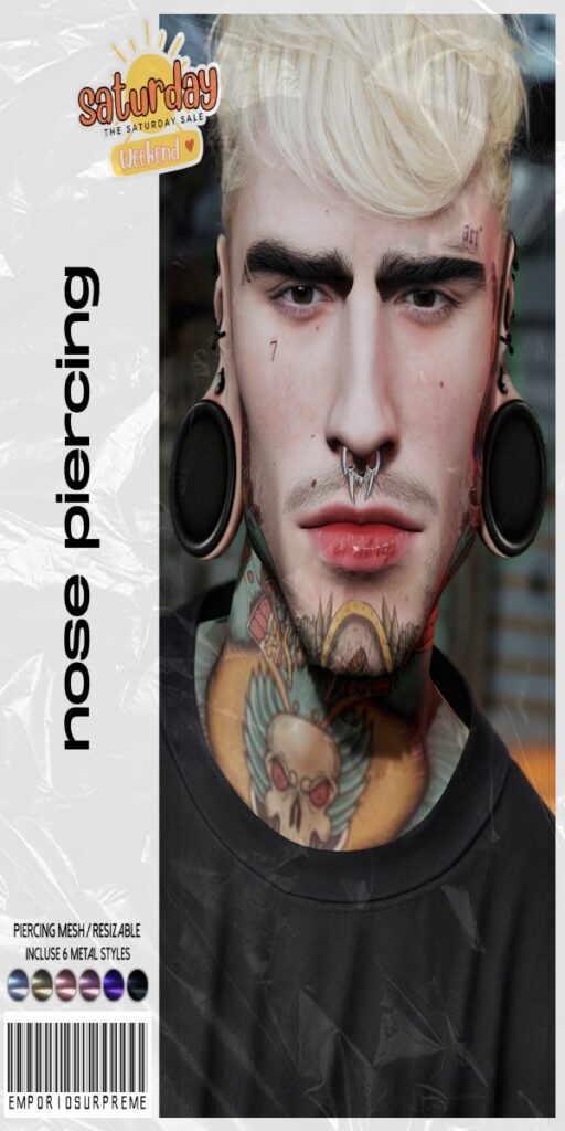 Nose Piercing	<a href="http://maps.secondlife.com/secondlife/Ember%20Island/115/27/3908" target="_blank">Teleport</a>