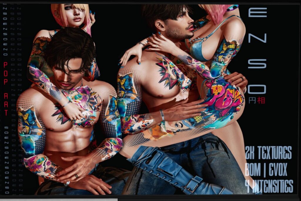 Pop Art Tattoo - BOM/EvoX. L$290 each