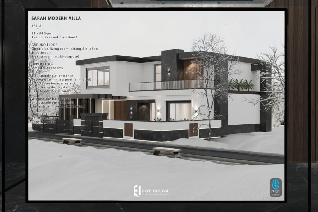 Sarah Modern Villa House, L$5490