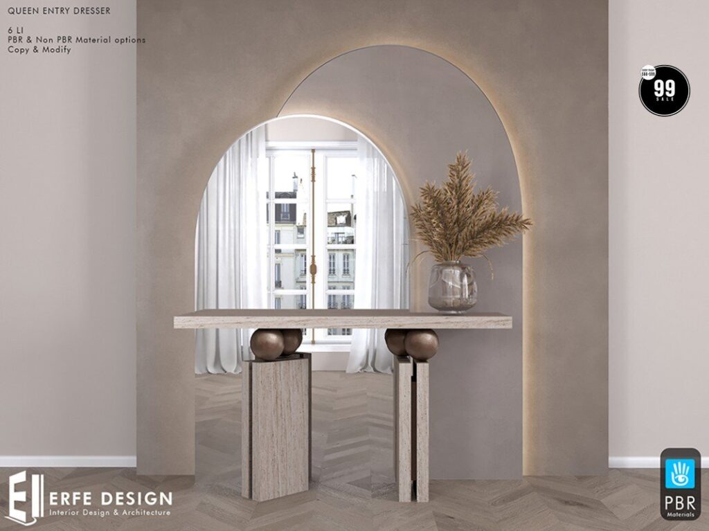 Queen Entry Dresser	<a href="http://maps.secondlife.com/secondlife/Corona/143/146/23" target="_blank">Teleport</a>