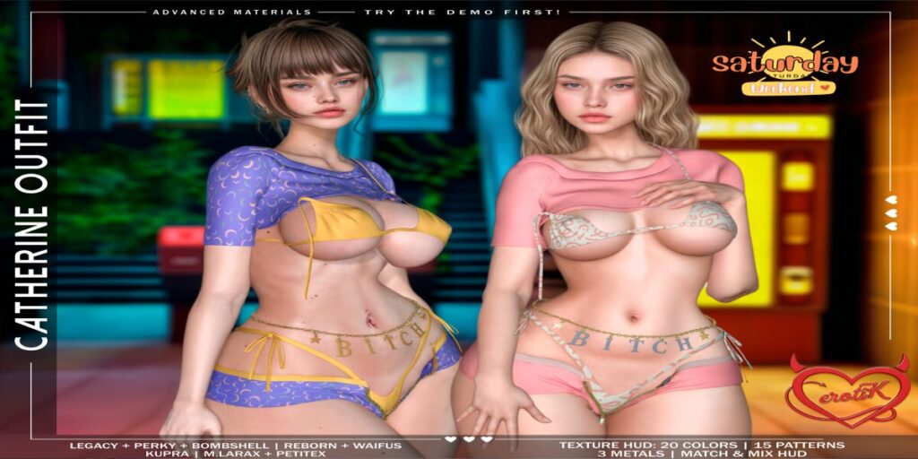 Catherine Outfit - Inithium/Legacy/MaitreyaX/Reborn/+mods	<a href="http://maps.secondlife.com/secondlife/WIP/110/141/1501" target="_blank">Teleport</a>