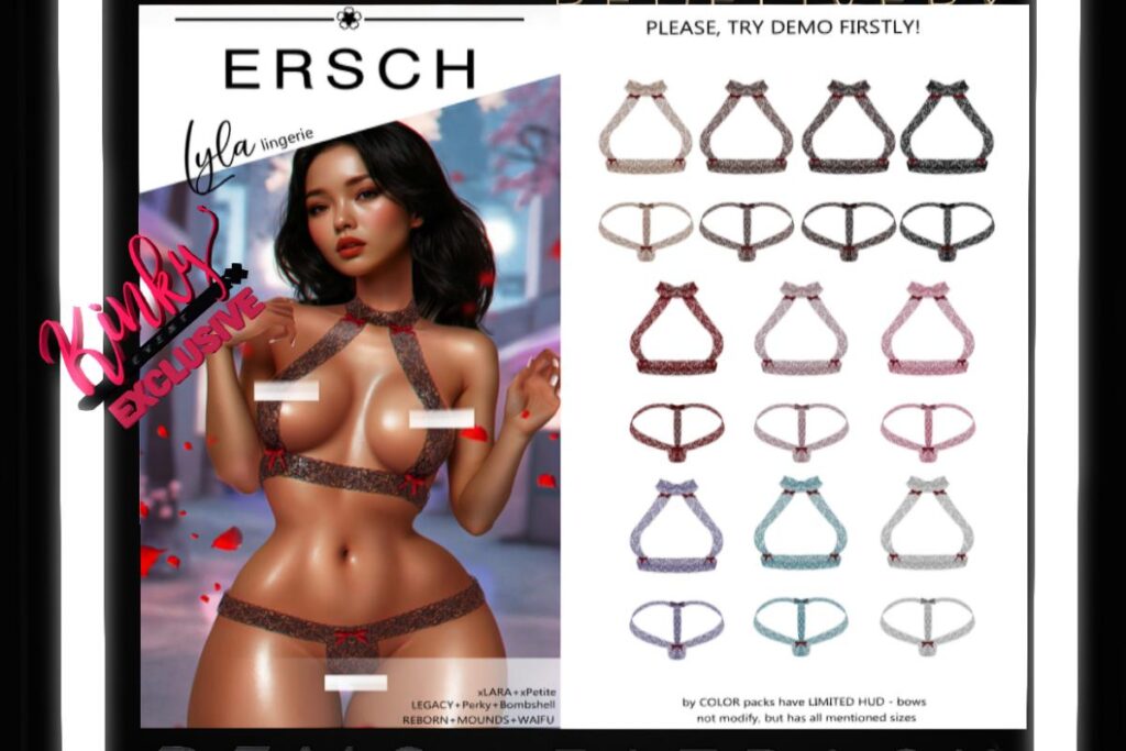 Lyla Lingerie - Legacy/MaitreyaX/Reborn/+mods, L$249 each/L$999 FP