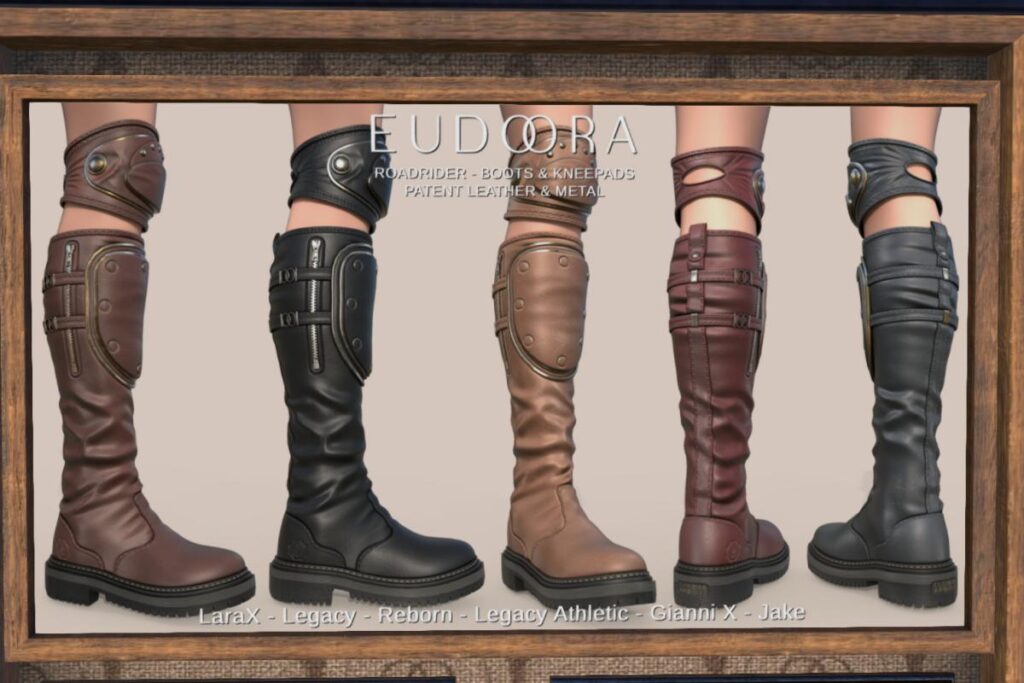Roadrider Boots &amp; Kneepads - GianniX/Jake/Legacy M+F/MaitreyaX/Reborn, L$499 each/L$1249 FP