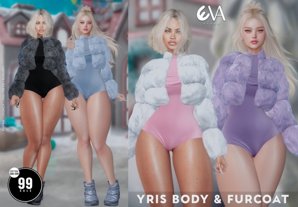 Yris Body &amp; Fur Coat - Inithium/Legacy/Maitreya/Reborn	<a href="http://maps.secondlife.com/secondlife/ELEVEN/182/185/32" target="_blank">Teleport</a>