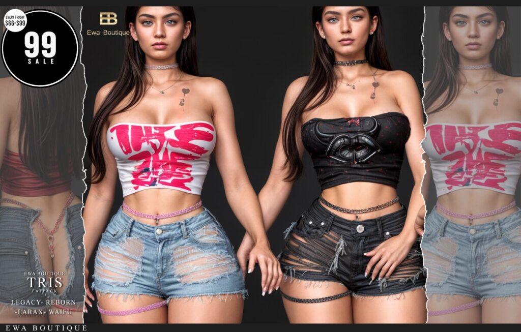 Tris Outfit - Legacy/MaitreyaX/Reborn/+mods	<a href="https://maps.secondlife.com/secondlife/Woodland%20Realm/129/184/23" target="_blank">Teleport</a>